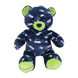Build-A-Bear Seattle Seahawks NFL Plush Stuffed Animal 16" Blue Green Bear BABW